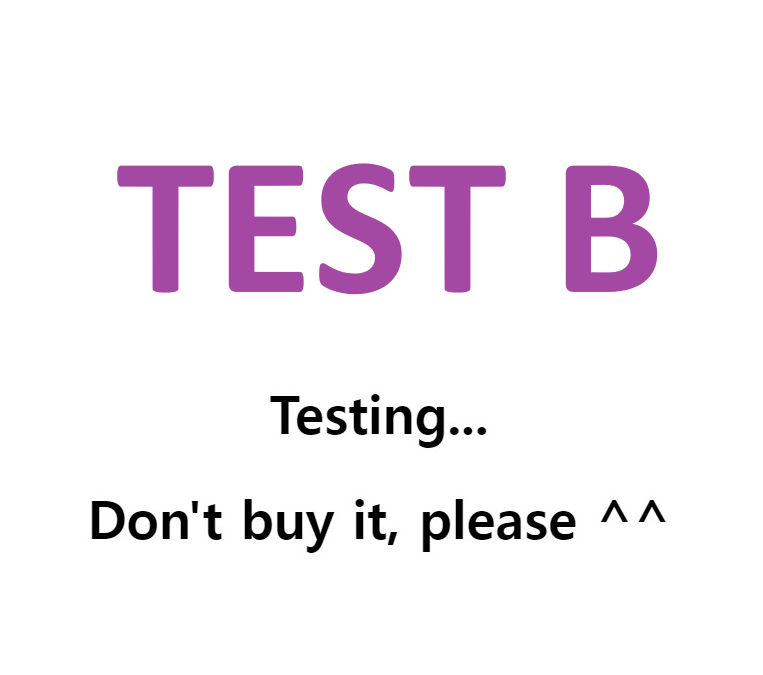 TEST B 메인이미지