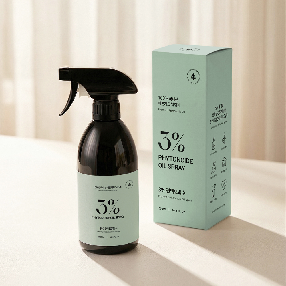 3%편백오일수 피톤치드 탈취제 (500ml/ 100ml) 썸네일 2