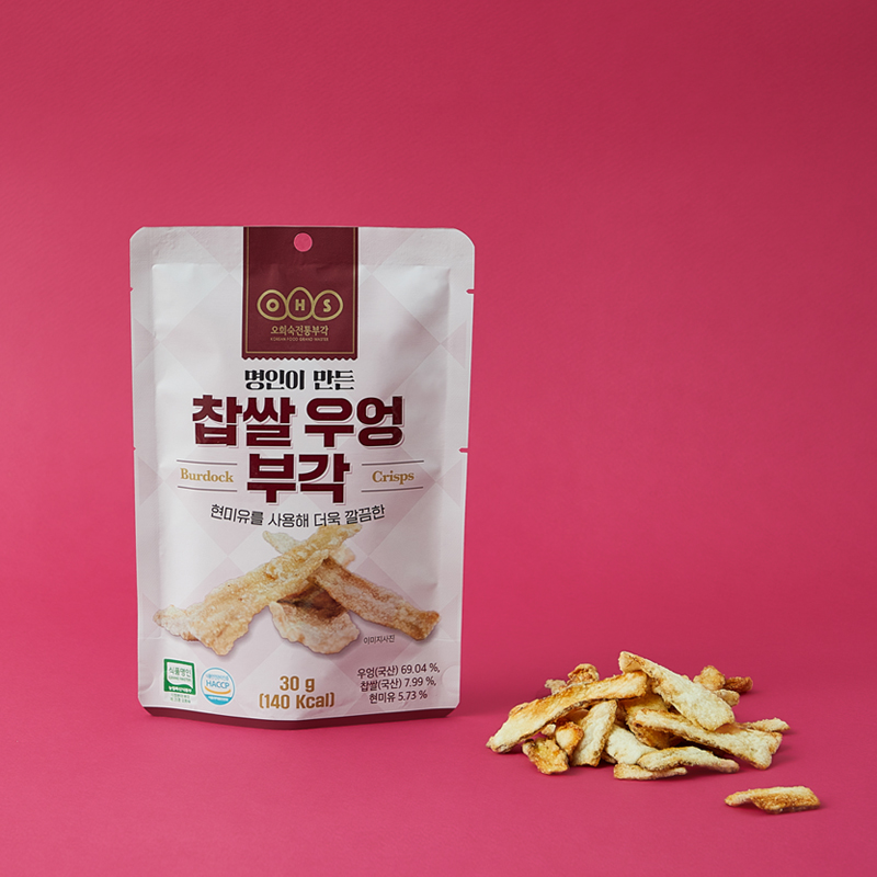 [오희숙전통부각] 찹쌀 우엉부각 30g