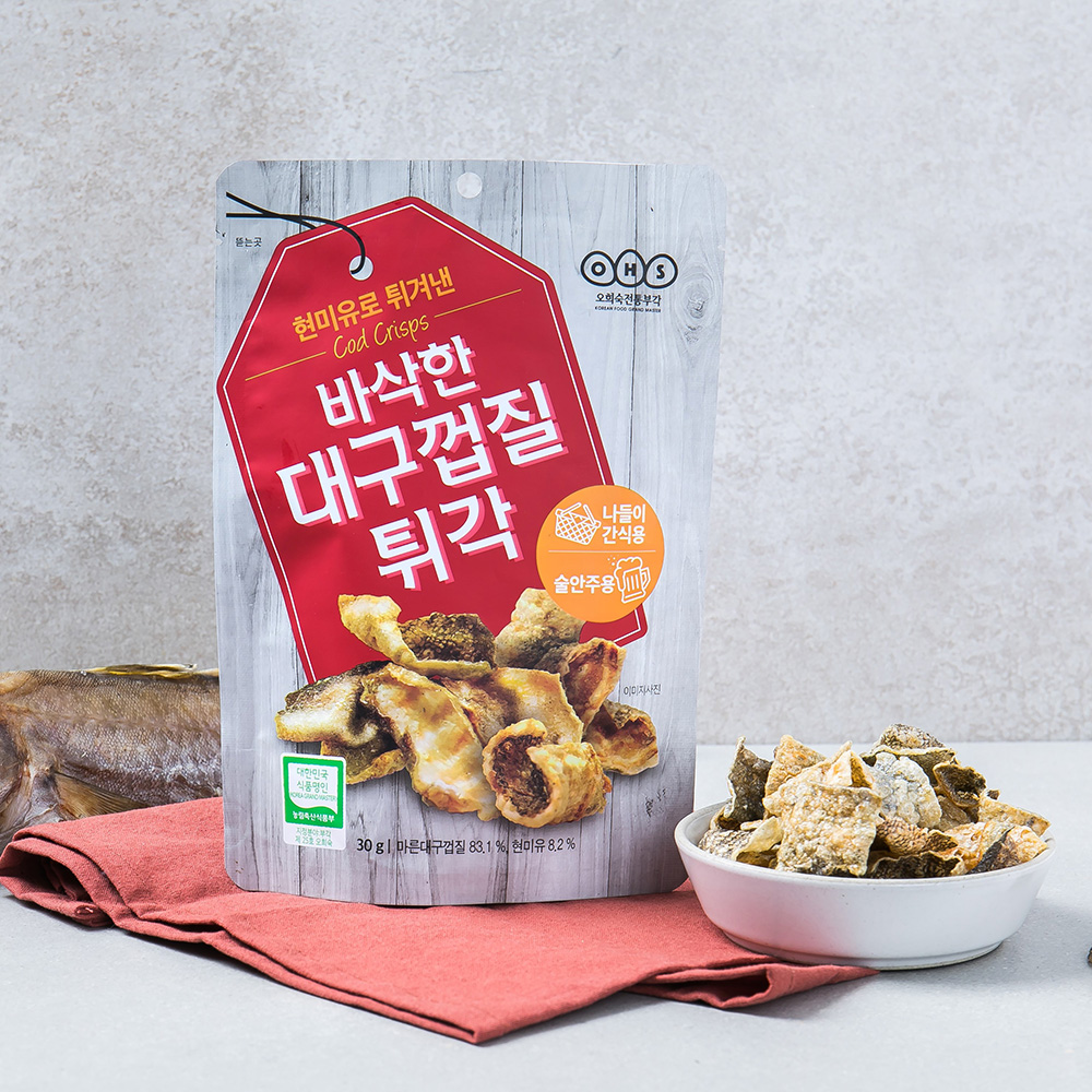 [오희숙전통부각] 바삭한 대구 껍질튀각 30g