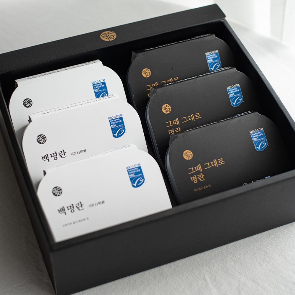 덕화명란[선물세트] 4호-백명란+그때 그대로 명란