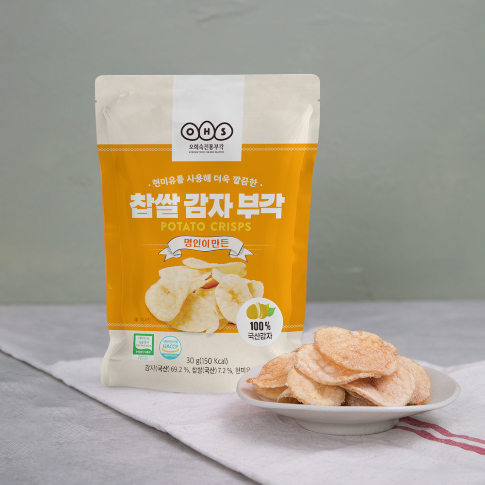[오희숙전통부각] 찹쌀 감자 부각 (30g)