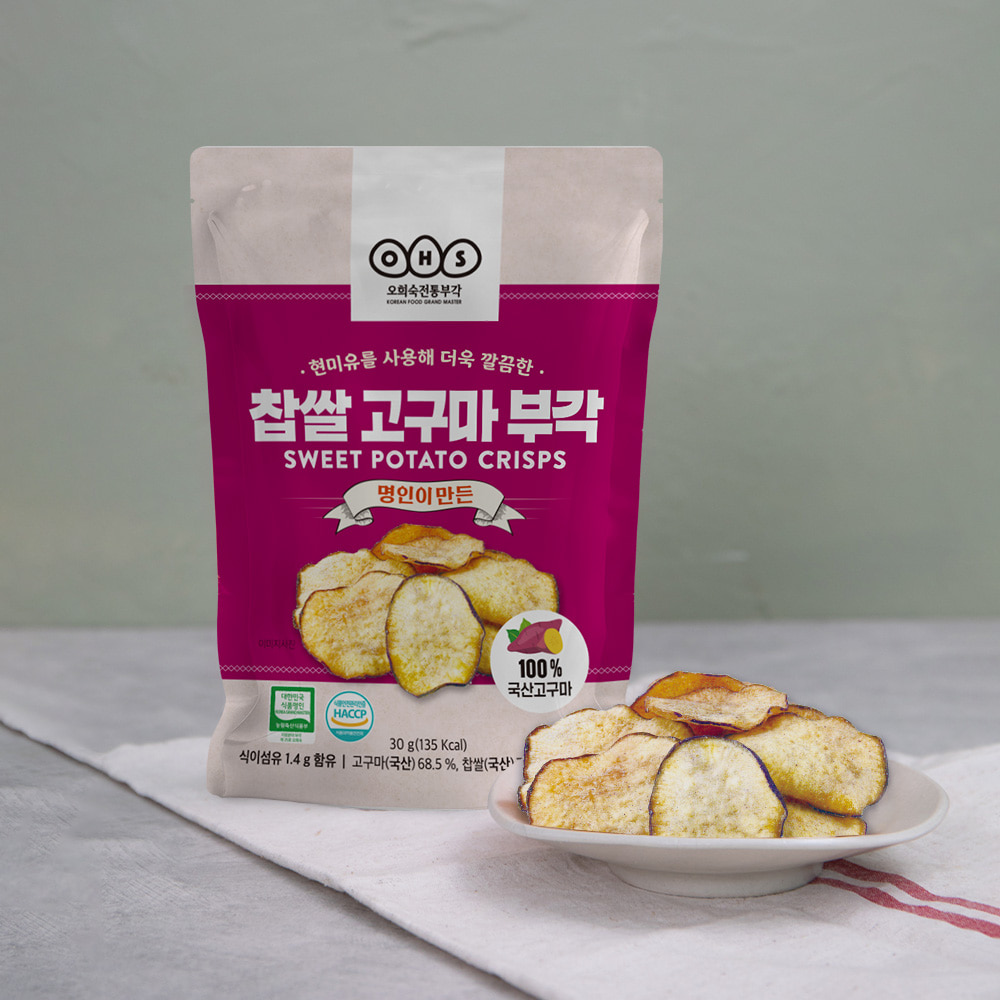 [오희숙전통부각] 찹쌀 고구마 부각 (30g)