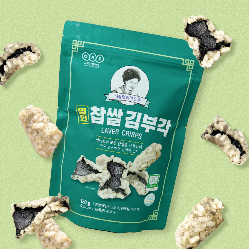 [오희숙부각] 명인 찹쌀 김부각 (120g)
