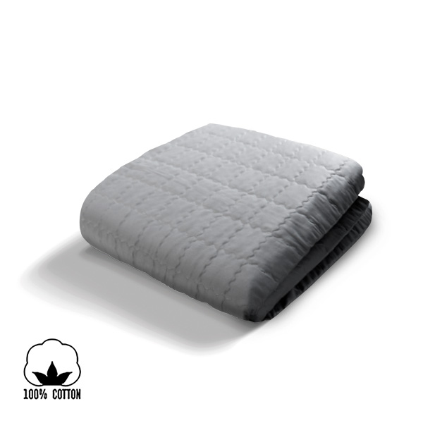 이메텍 전기요 순면커버 2인용(더블) 그레이