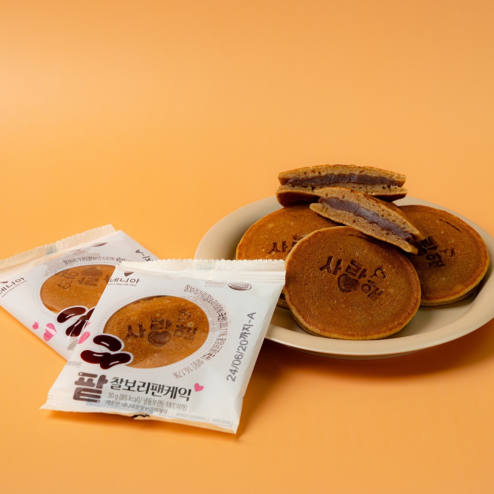 네니아 우리밀 베이커리 사랑해 팥 찰보리 팬케익