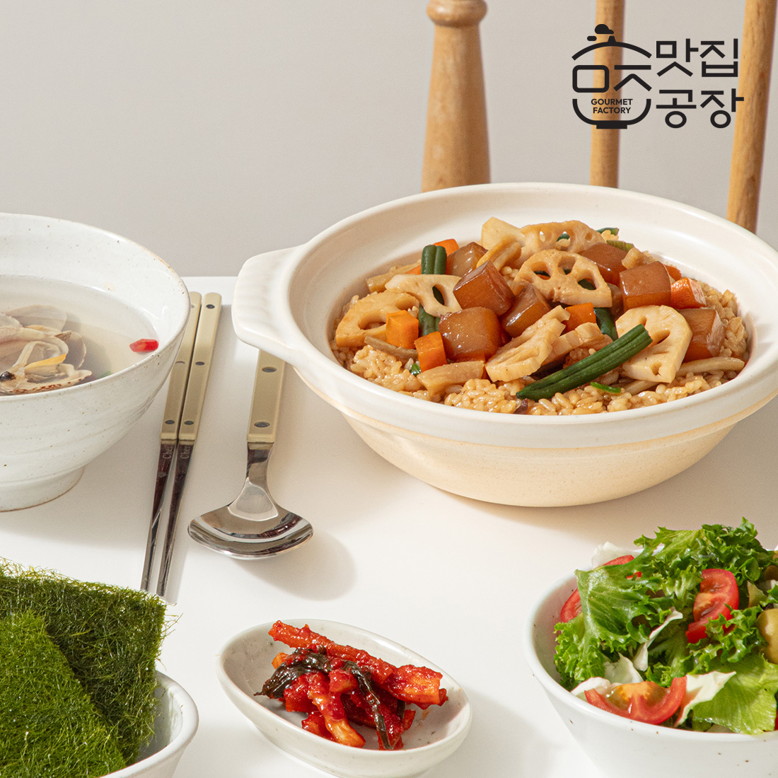 맛집공장 든든 솥밥 소스 곤약과 뿌리채소