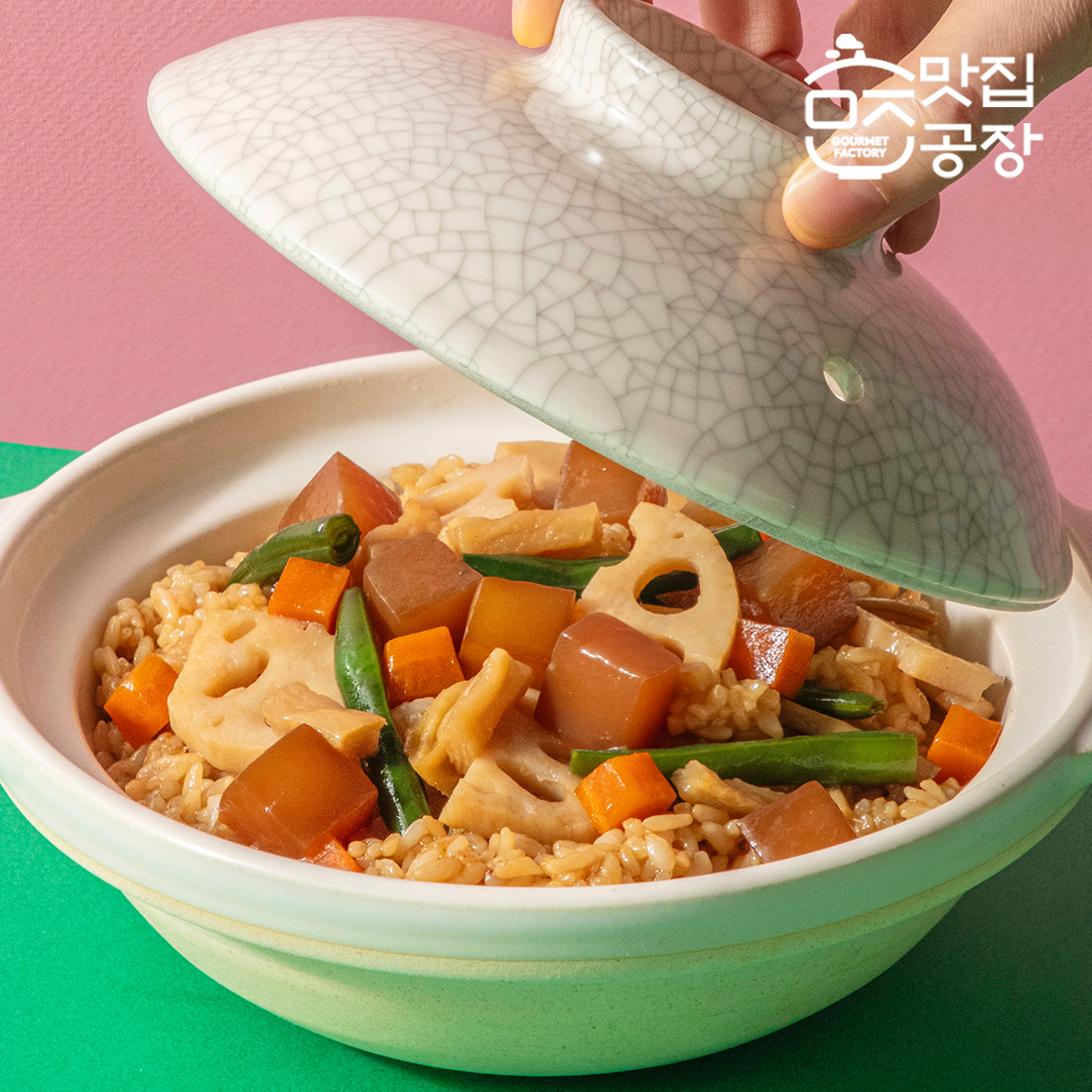 맛집공장 든든 솥밥 소스 곤약과 뿌리채소 썸네일 2