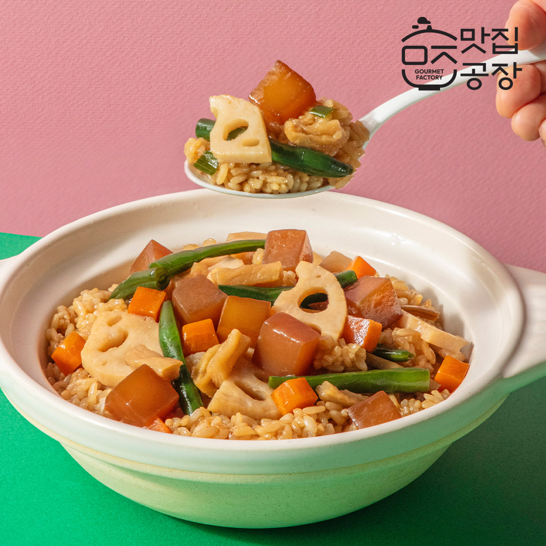 맛집공장 든든 솥밥 소스 곤약과 뿌리채소 썸네일 6