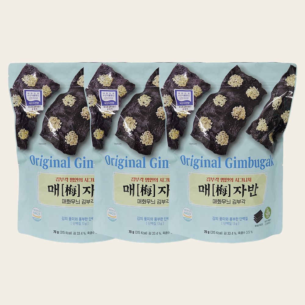 [오희숙부각] 매자반(70g)*3개