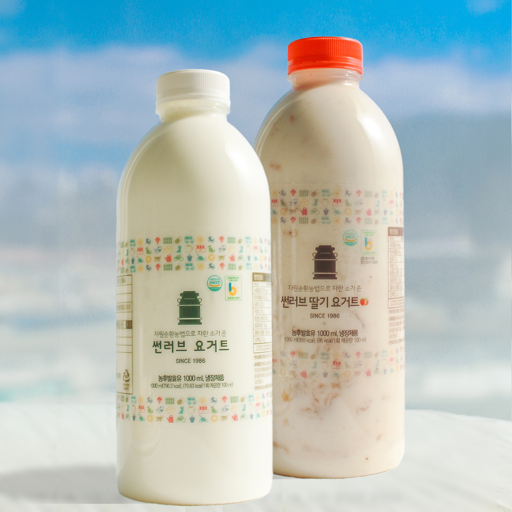 효덕목장 플레인, 딸기 요거트 세트