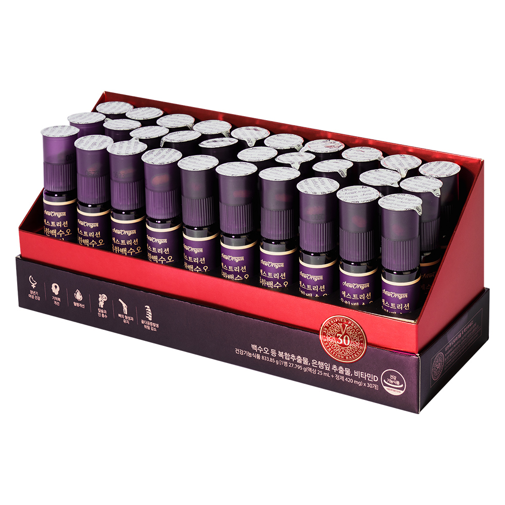 [유한건강생활] 뉴오리진 에스트리션 유한백수오 올인원(뼈 건강+혈행건강+기억력) 1박스 (1개월분) 썸네일 3
