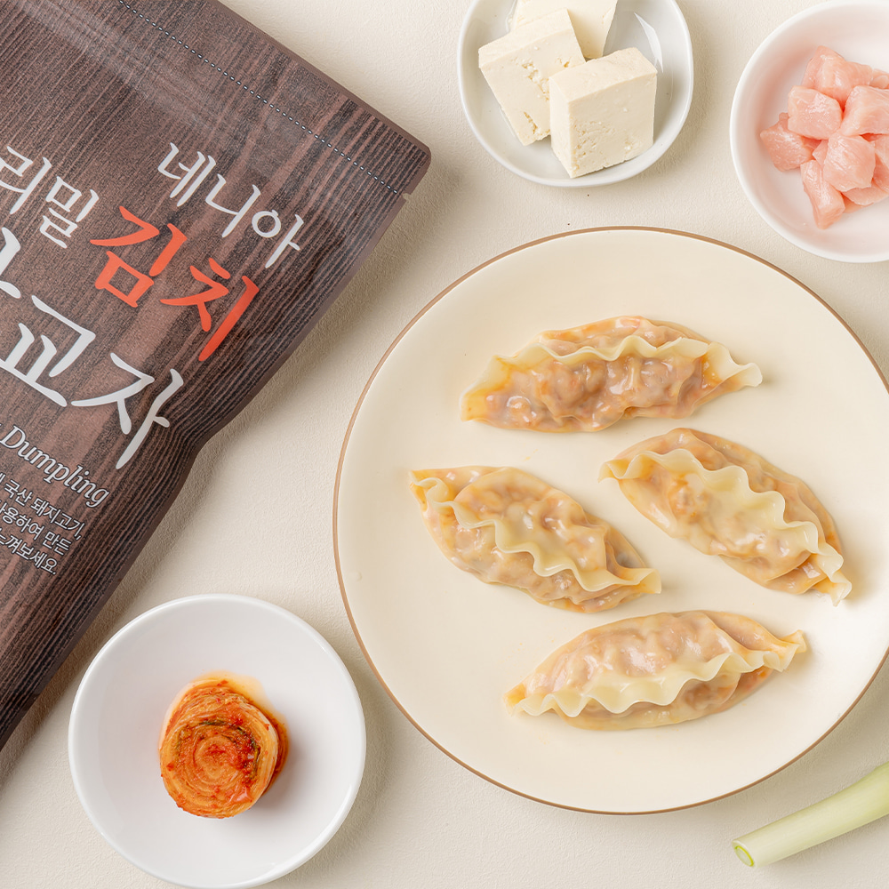 네니아 우리밀 김치 왕교자