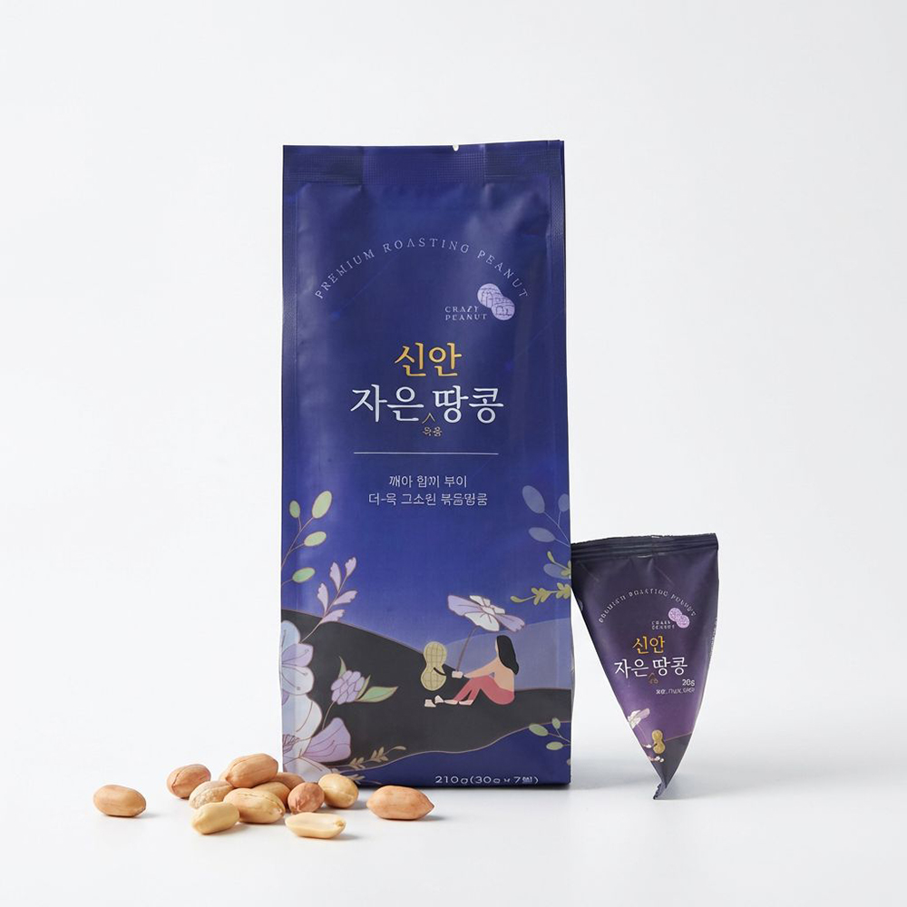크레이지피넛 국산 100% 볶음땅콩 (210g / 400g)
