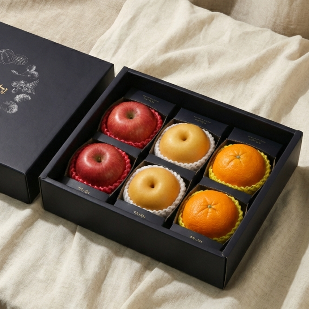 해성청과 명품 과일 선물세트(사과, 배, 레드향)