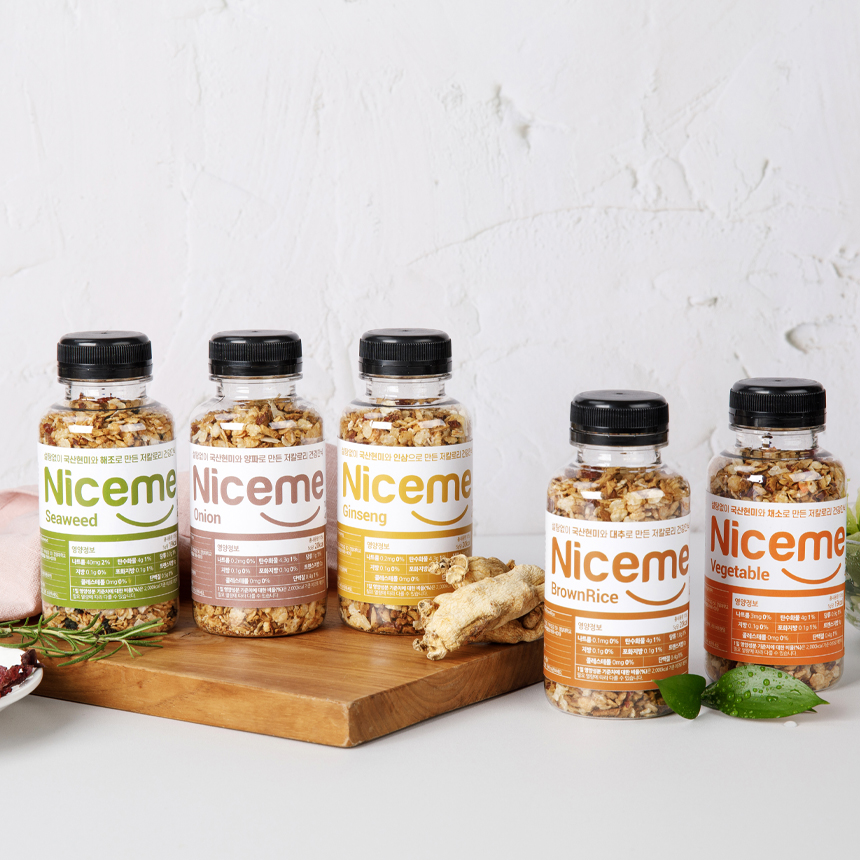 나이스미 무설탕 현미후레이크 5종 세트