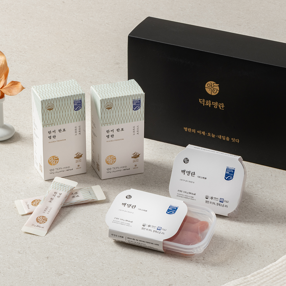 덕화명란[선물세트] 지속가능어업 인증 명란 혼합선물세트