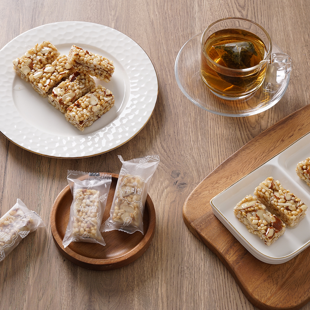 [미송당] 아몬드 톡톡 우리쌀 현미강정 500g 썸네일 3