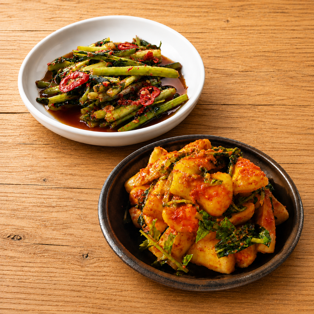 도미솔김치 총각김치 2kg + 열무김치 2kg
