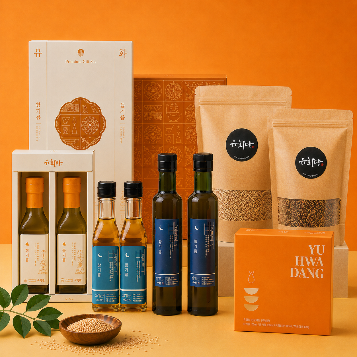 [유화당 모음전] 국내산 저온 압착 참기름 / 들기름 (180ml,250ml) 외 5종
