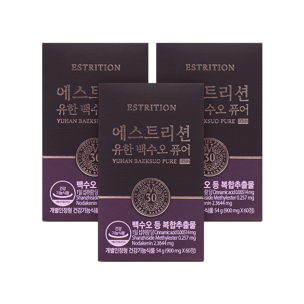 뉴오리진 유한백수오 퓨어 (30일분 x 3박스)