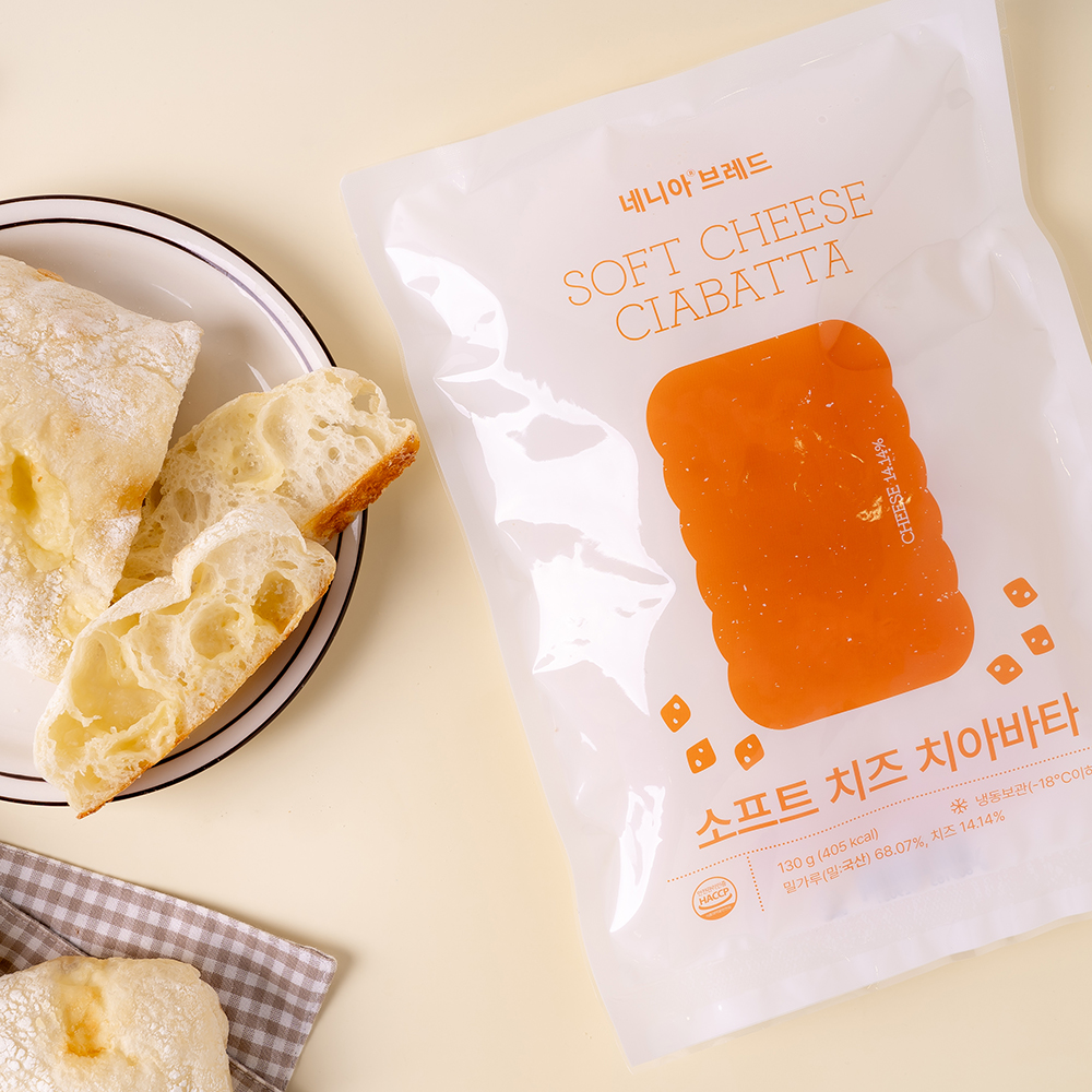 네니아 우리밀 브래드 소프트 치즈 치아바타 130g 썸네일 2
