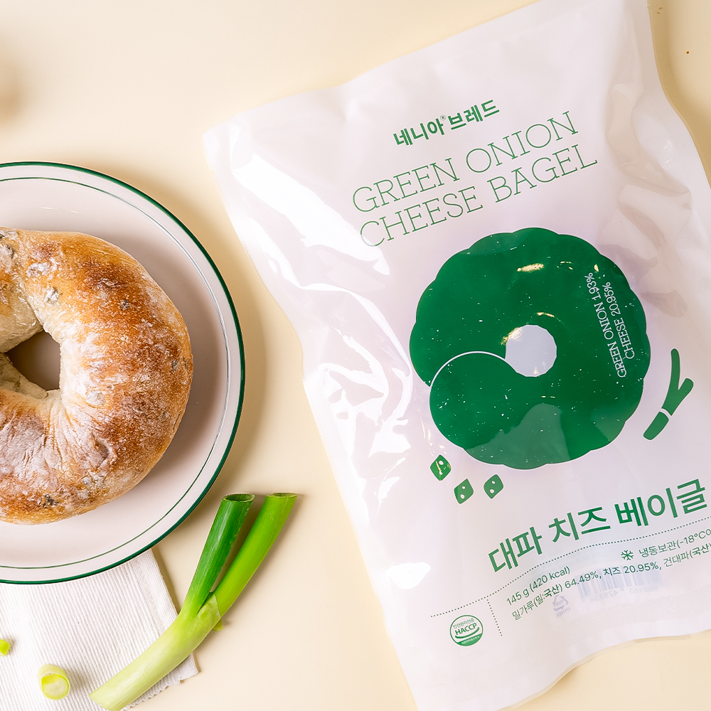 네니아 우리밀 브래드 대파 치즈 베이글 145g 썸네일 3