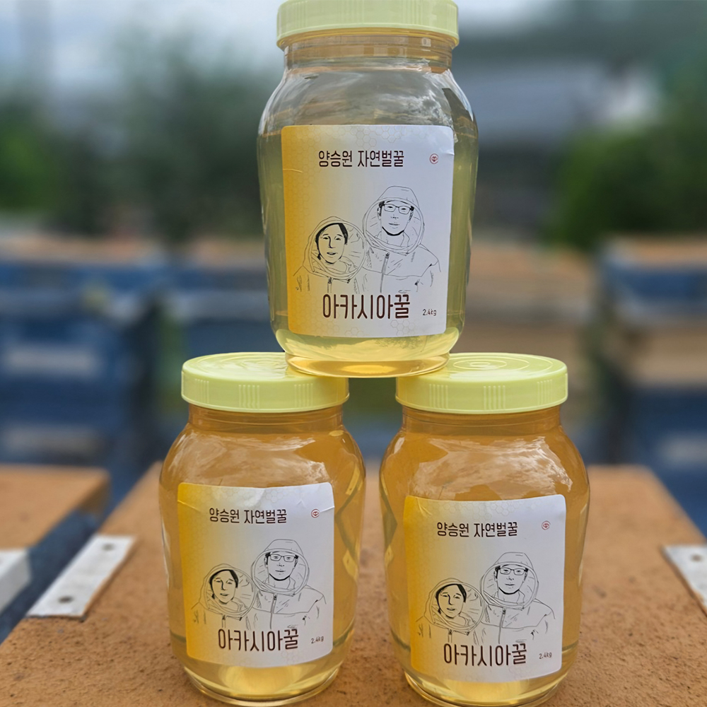 양승원자연벌꿀 아카시아꿀/공주정안밤꿀 2.4kg